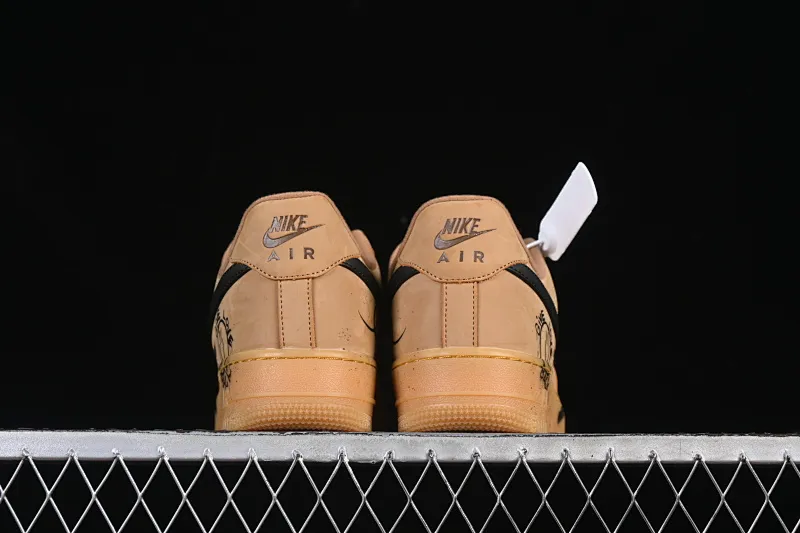 All categories Nk Air Force 1 Air Force series Nk Air Force 1 Low Air Force low top Nike Air Force 1'07 Low Wheat color graffiti Air Force 1 low top casual sneakers CJ9179-700